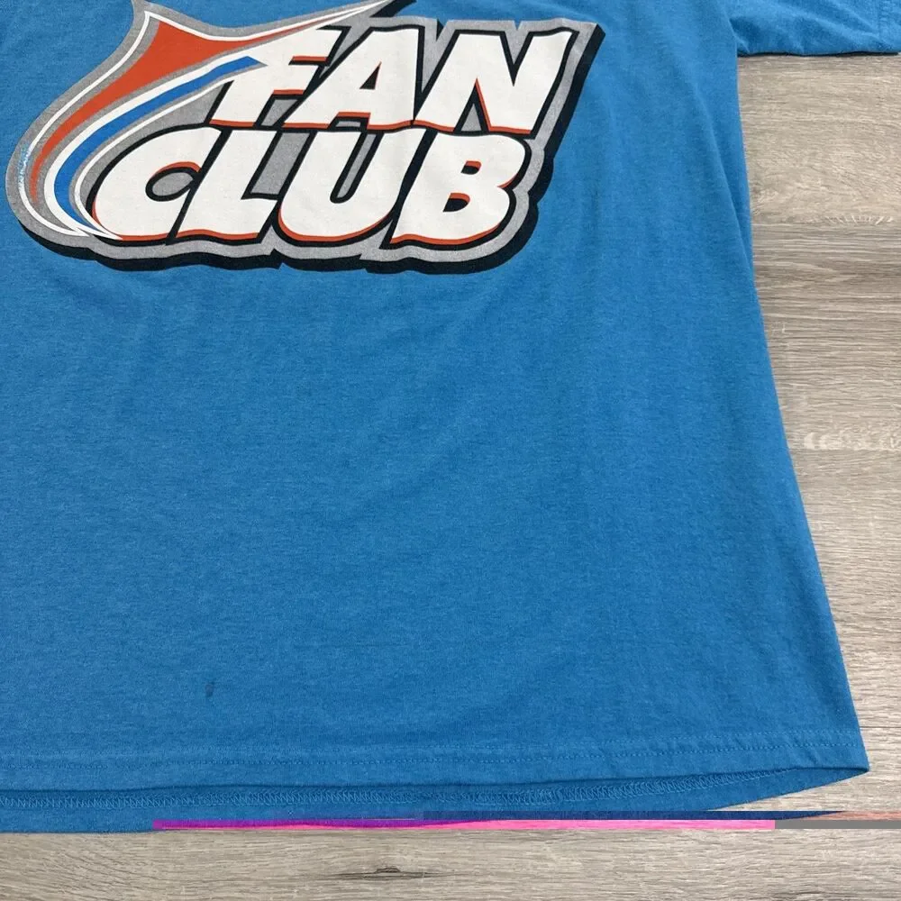 Miami Marlins Shirt Fan Club Baseball Men's Blue XL Cotton Blend Tee MLB